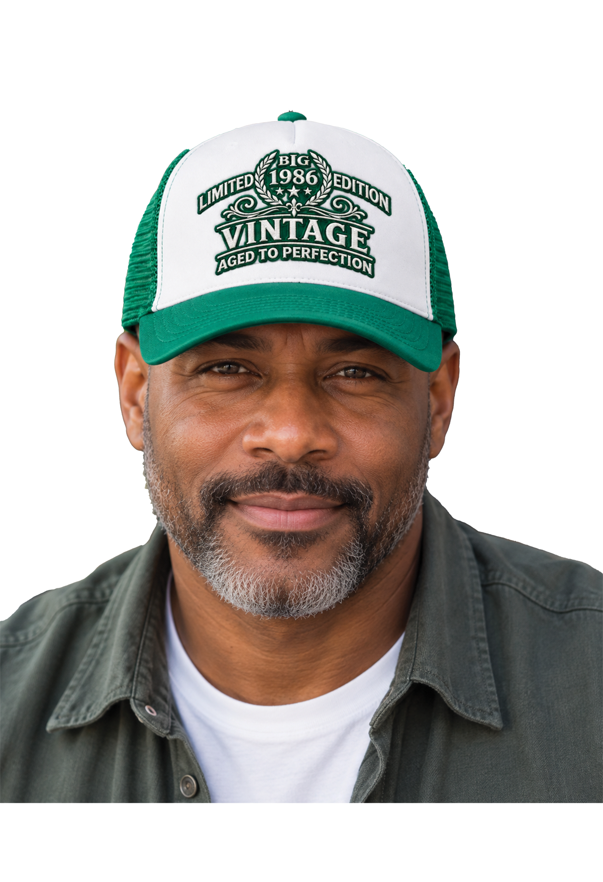 Vintage 1986 — Aged to Perfection Foam Trucker Cap "Class Reunion"